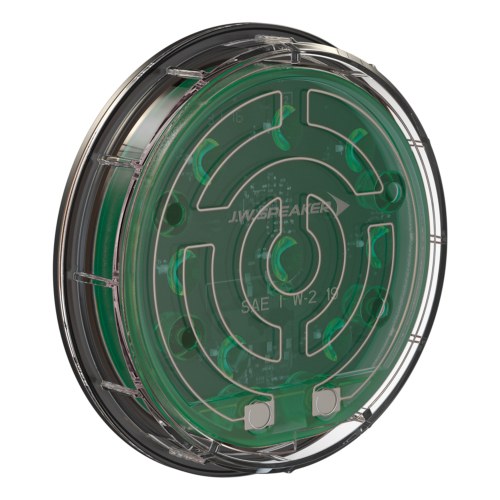 Jw Speaker Tail Light Assembly, 234 Series, LED, Clear Lens, Black Housing with Green Bezel, Green LED Bulb, Single – 0642111