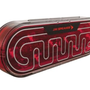 Jw Speaker Trailer Light, 274 Series, Stop/ Turn/ Tail Light with Flash/ Strobe Functions, LED, Oval, Red Heated Lens – 0646791