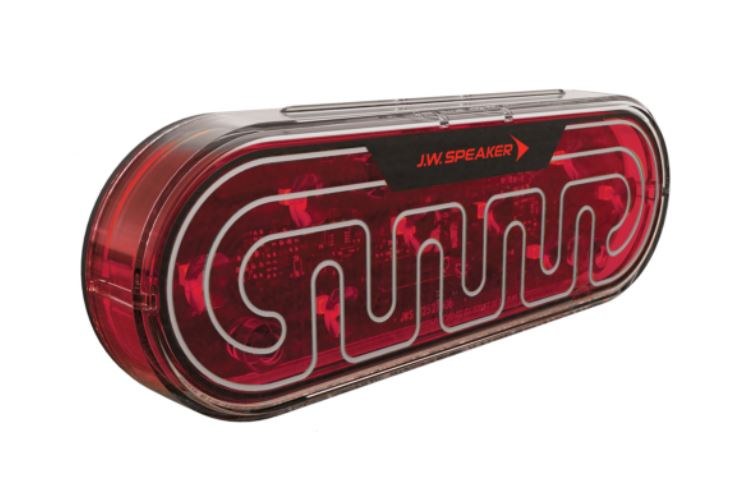 Jw Speaker Trailer Light, 274 Series, Stop/ Turn/ Tail Light with Flash/ Strobe Functions, LED, Oval, Red Heated Lens – 0646791