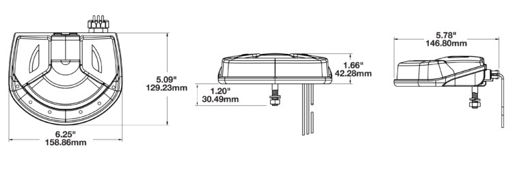 Jw Speaker Work Light, Model 710 Series, For Warehouse/ Construction/ Industrial/ Material/ Specialty/ Truck and Bus, Flush Mount – 1000121