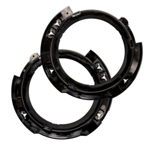 Jw Speaker Headlight Retaining Ring, 8700 Evolution J2, LED, Black Polycarbonate Housing, Set of 2 – 8200461
