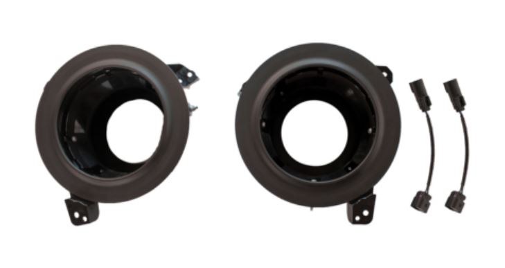 Jw Speaker Headlight Mounting Kit, 8700 Evolution J2, Mounts Two Jw Speaker J2 Headlights, Textured Bezel, Black – 8200693