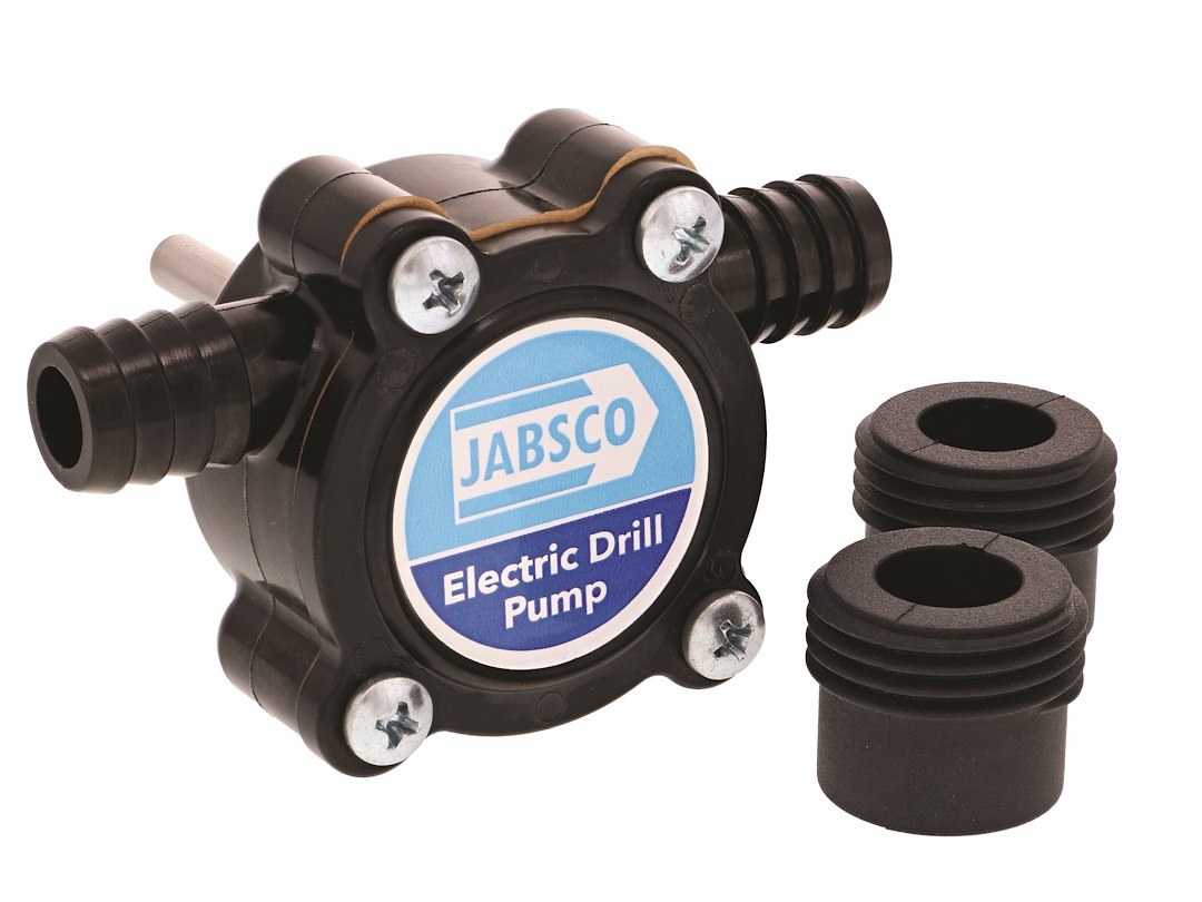 Jabsco Multi Purpose Pump, Use for Transferring Variety of Fluids, Powered Drill Operated with 1/4 Inch to 3/8 Inch Chuck – 17215-0000