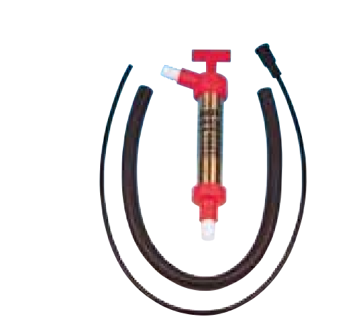 Jabsco Oil Change Pump, Manually Operated, 1/2 Inch Port, 2 Foot/ 40 Inch Hose, 1-1/4 Inch Diameter X 10-1/4 Inch Length, Brass Pump Body – 34060-0010