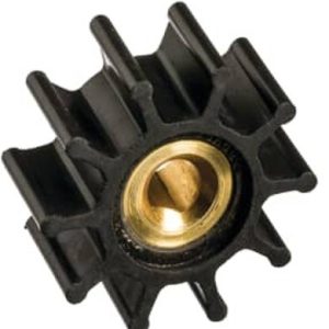 Jabsco Water Pump Impeller, Nitrile, 40.5 Millimeter Diameter, 19 Millimeter Width, 8 Millimeter Shaft Diameter, 10 Blades, Single – 9200-0023-P