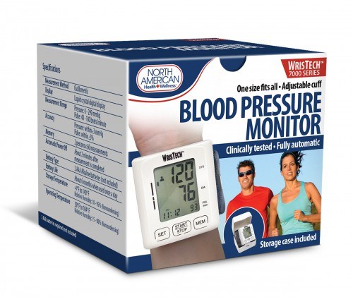 Jobar Blood Pressure Monitor, Wristtech ™, Automatic Wrist Type, Systolic/ Diastolic/ Pulse/ Date/ Time Readings, Lcd Digital Display – JB7423CS