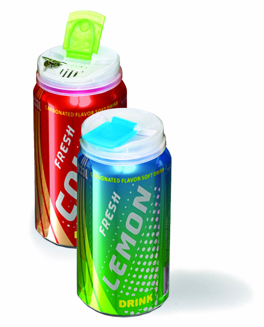 Jokari Beverage Can Cap, Use with Standard Soda Can, Snap-On Mount, 2-1/2 Inch Diameter X 2-1/2 Inch Width, Assorted Colors – 05000