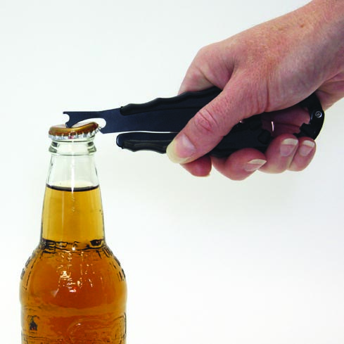 Jokari Bottle Opener, Double Sided Wrench Type, 6.13 Inch Length X 1.81 Inch Width X .44 Inch Depth, Black – 06042