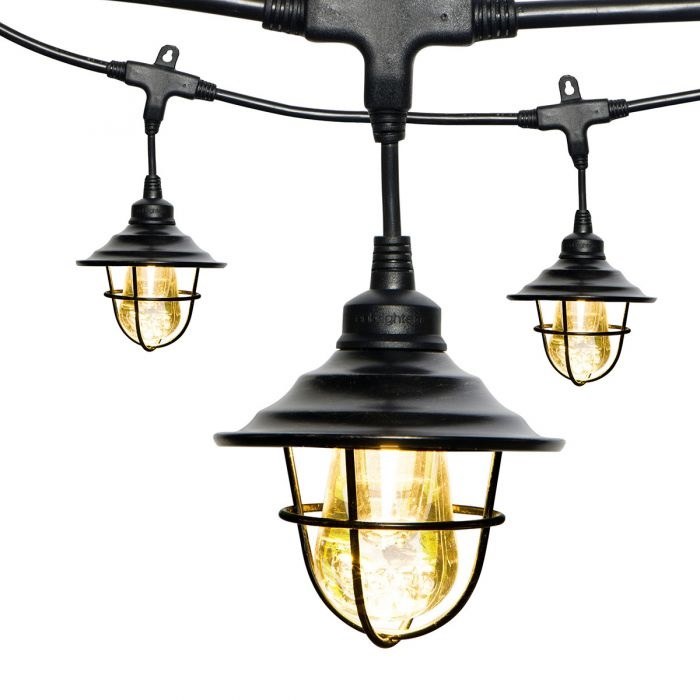 Jasco Party Light Cage, For Use with Enbrighten Vintage Cafe LED Light, Dome Shape, Oil Rubbed Bronze – 35877