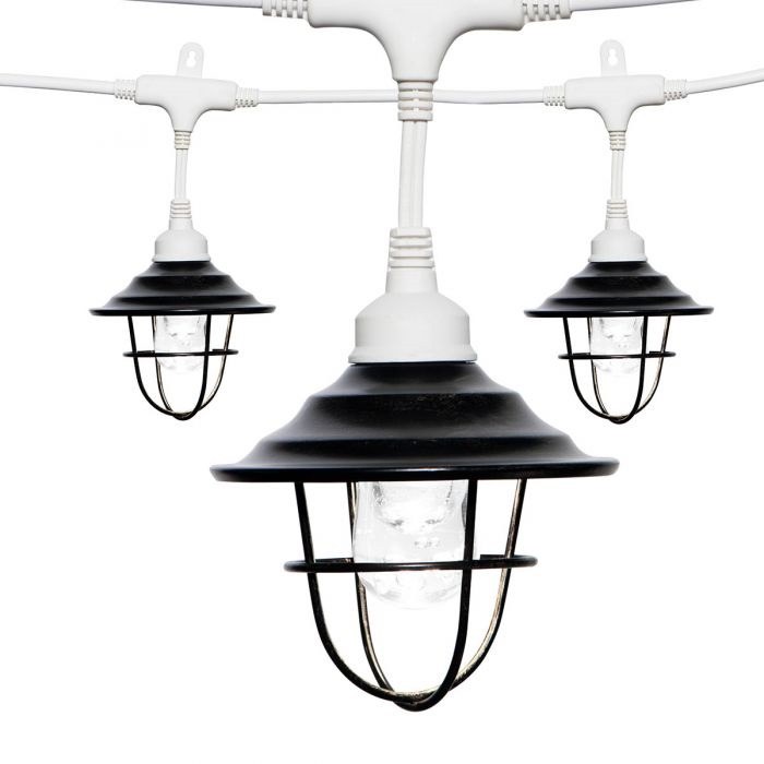 Jasco Party Light Cage, For Use with Enbrighten Vintage Cafe LED Light, Dome Shape, Oil Rubbed Bronze – 35877