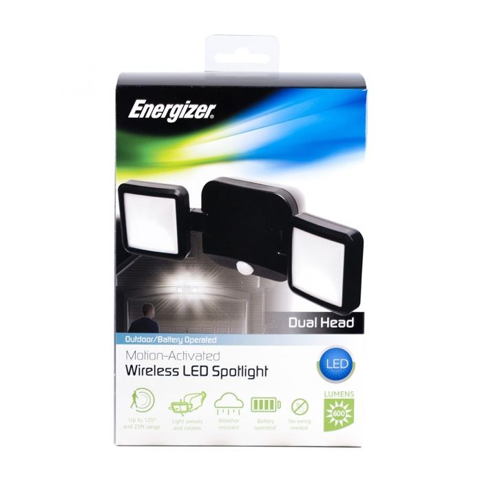 Jasco Motion Activated Light, Energizer, Indoor/ Outdoor Use, Battery Powered, 25 Foot by 120 Degree Wide Sensing Range – 40776