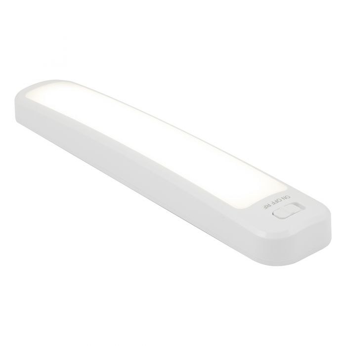 Jasco Interior Light – LED, Energizer, Color Changing Remote Control Light Bar, 10 Inch Length, White, Battery Operated, With Remote Control – 44578