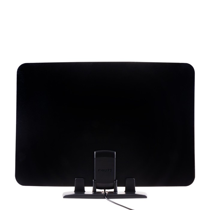 Jasco Broadcast TV Antenna, Philips, HD Switch Antenna Optimizes Free Digital Channels to Full 1080P HD, Passive, Indoor Use, Black – SDV2227N/27