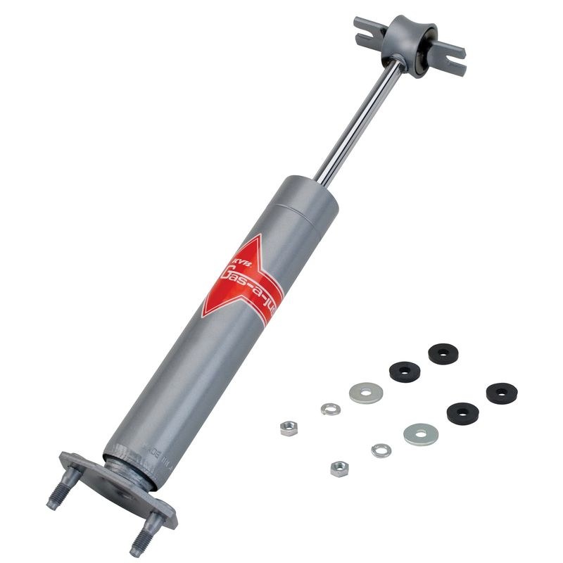 Kyb Shocks Shock Absorber, Gas-A-Just Strut, Nitrogen Gas Charged, Non Adjustable Valving, Without Shock Boots, Single – KG4517