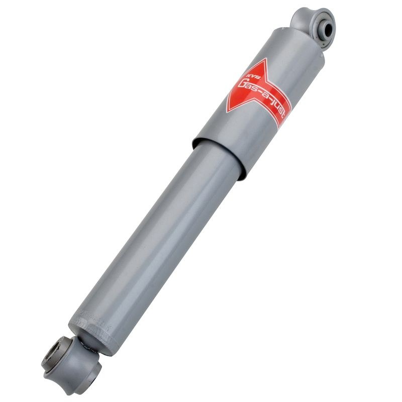 Kyb Shocks Shock Absorber, Gas-A-Just Strut, Nitrogen Gas Charged, Non Adjustable Valving, Without Shock Boots, Single – KG5501