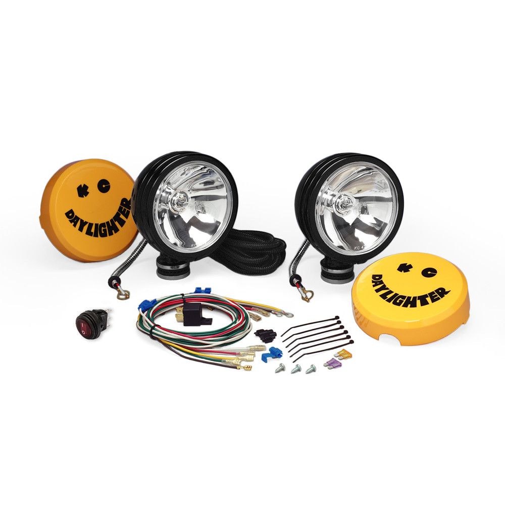 Kc Hilite Driving/ Fog Light, Daylighter ®, Halogen Bulb, 6 Inch Round, 100 Watt Bulbs Amp Draw 8.33 Amp at 12 Volt Per Light, Spot Beam – 0238