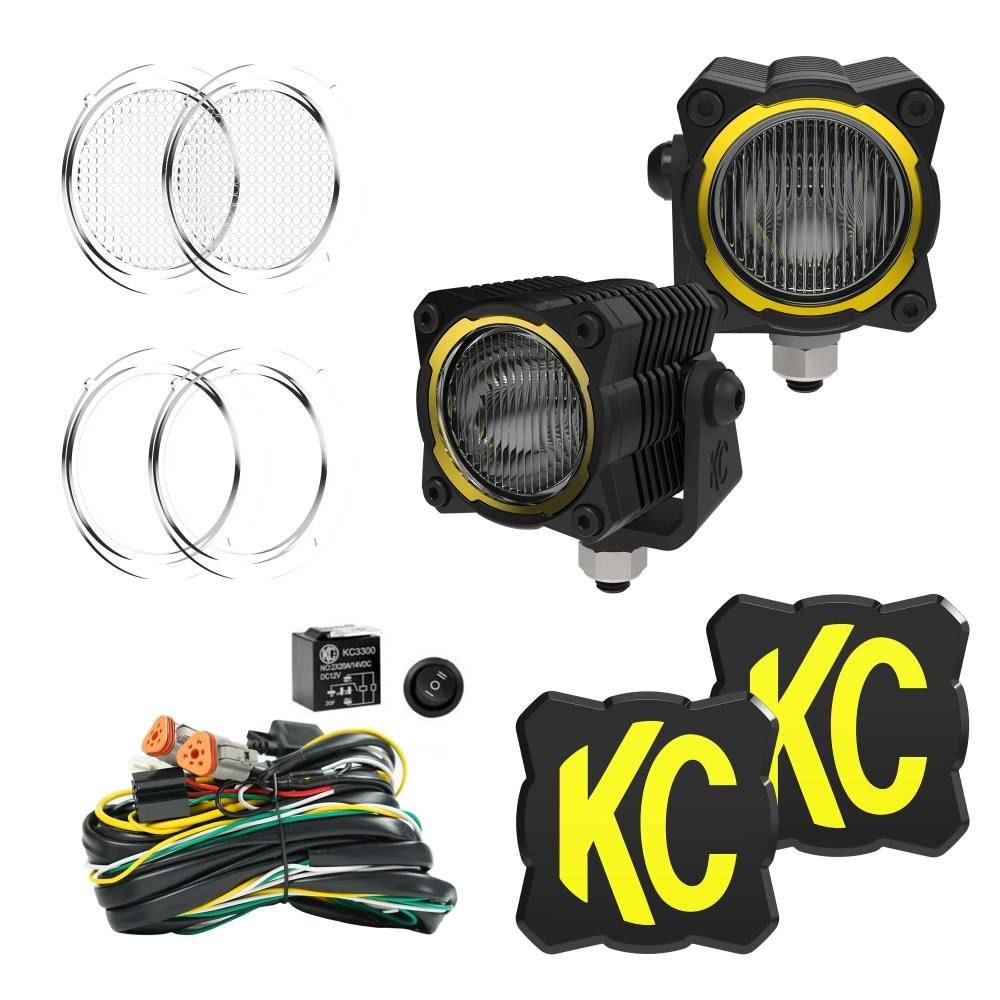 Kc Hilite Driving/ Fog Light, Flex Era ™, LED Bulb, 10 Watt Flood Light/ 46 Watt Spot Light – 0265