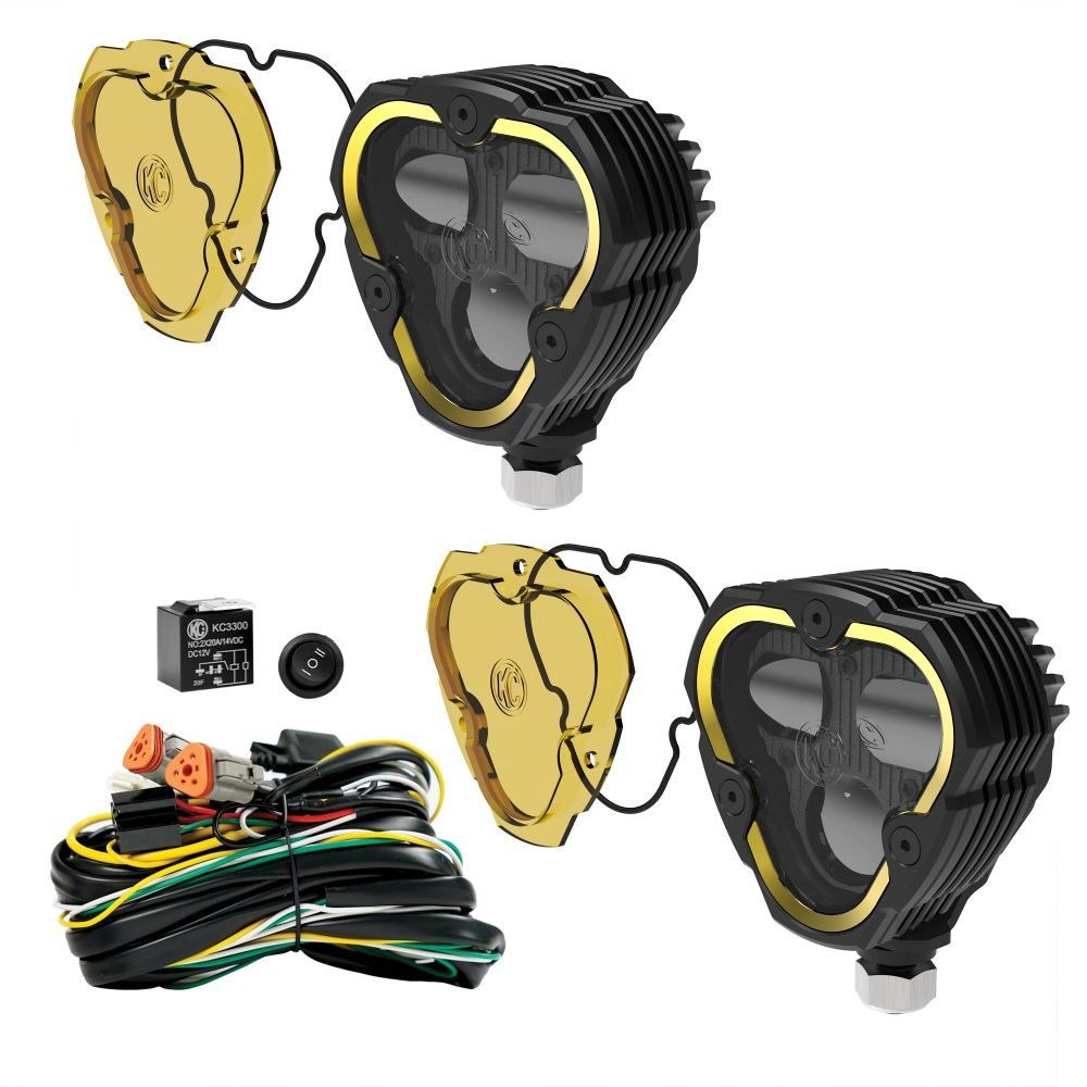 Kc Hilite Driving/ Fog Light, Flex Era ™, 3 Dual Mode LED Bulb, Clear Bulbs – 0284