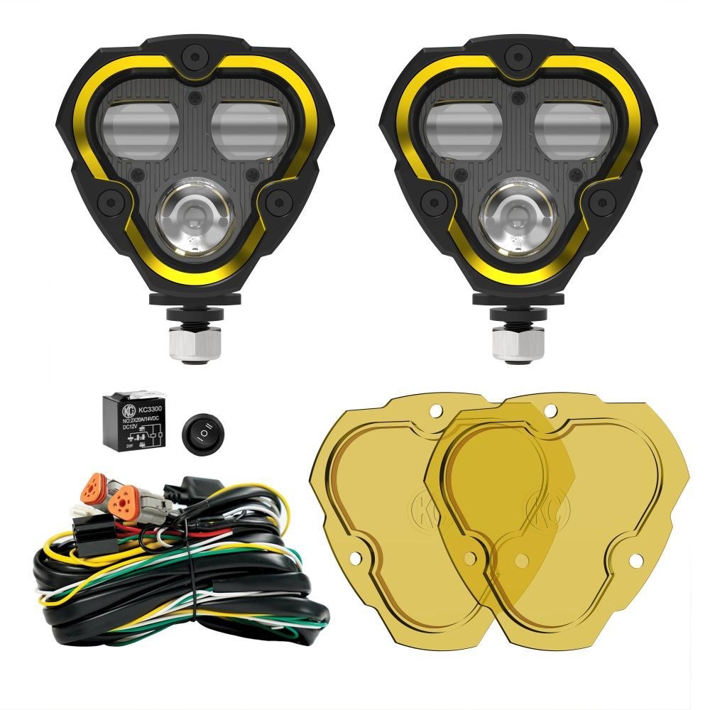 Kc Hilite Driving/ Fog Light, Flex Era ™, 3 Dual Mode LED Bulb, Clear Bulbs – 0284