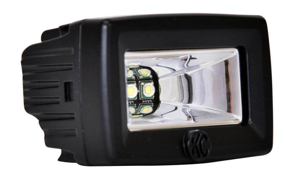 Kc Hilite Driving/ Fog Light, C-Series, LED Bulb, Clear Cree Xmk LED Bulb, Rectangular, 20 Watt Amp Draw 1.6 Amp Per Light, Flood Beam – 0328