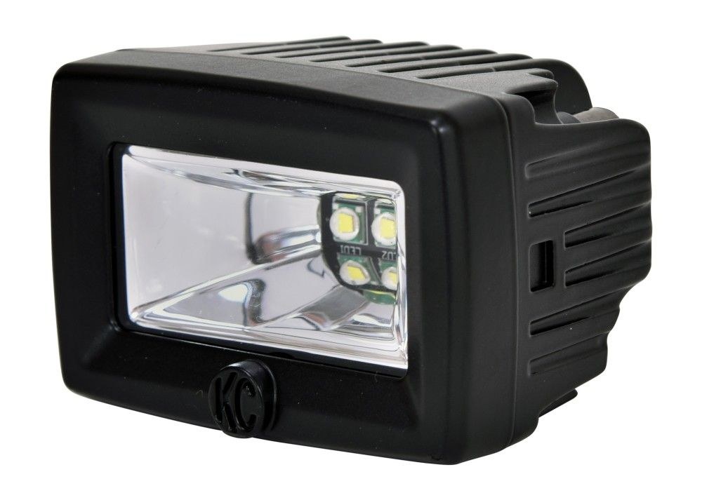 Kc Hilite Driving/ Fog Light, C-Series, LED Bulb, Clear Cree Xmk LED Bulb, Rectangular, 20 Watt Amp Draw 1.6 Amp Per Light, Flood Beam – 0328