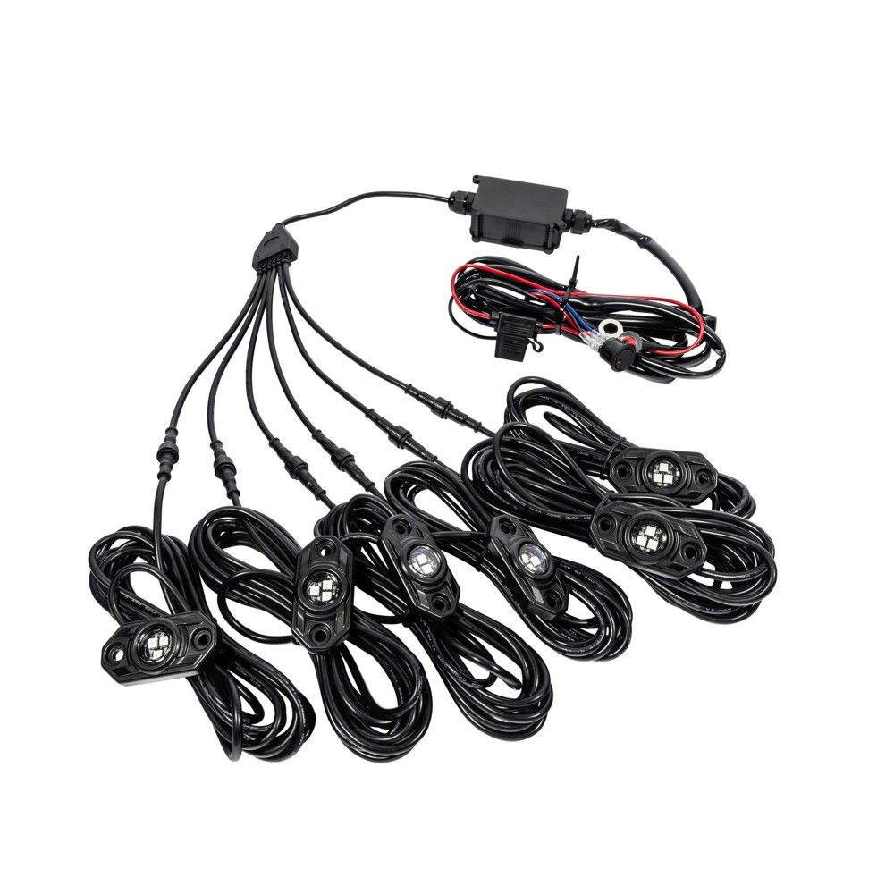 Kc Hilite Underbody Light Kit, C-Series, Underbody Mount, Cree Xbd LED Bulb, Clear Lens, Black Aluminum Housing – 0339