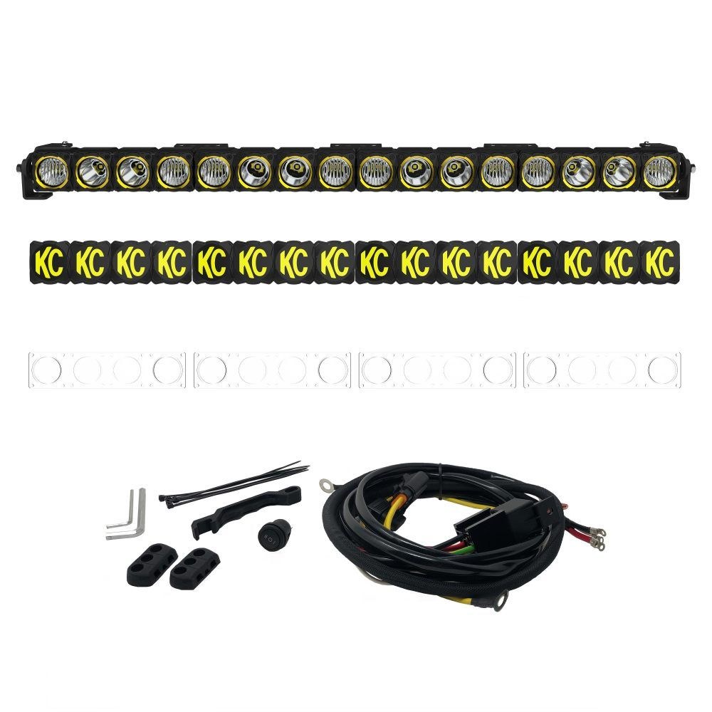 Kc Hilite Light Bar, Flex Era ™, LED Bulb, 40 Inch Length, 36 Watt Bulbs Amp Draw 4.0 Amp at 12 Volts, Combo Beam, 31648 Raw Lumens, Clear Lens – 294