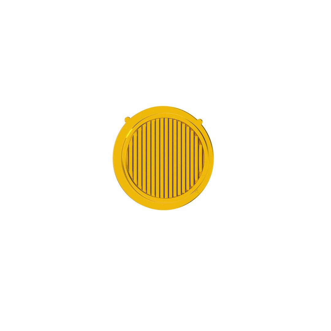 Kc Hilite Driving/ Fog Light Lens, Flex Era® 1, Replacement Spread Lens for Flex Era® 1 LED Lights, 3 Inch Round, Yellow, Polycarbonate, Single – 4265
