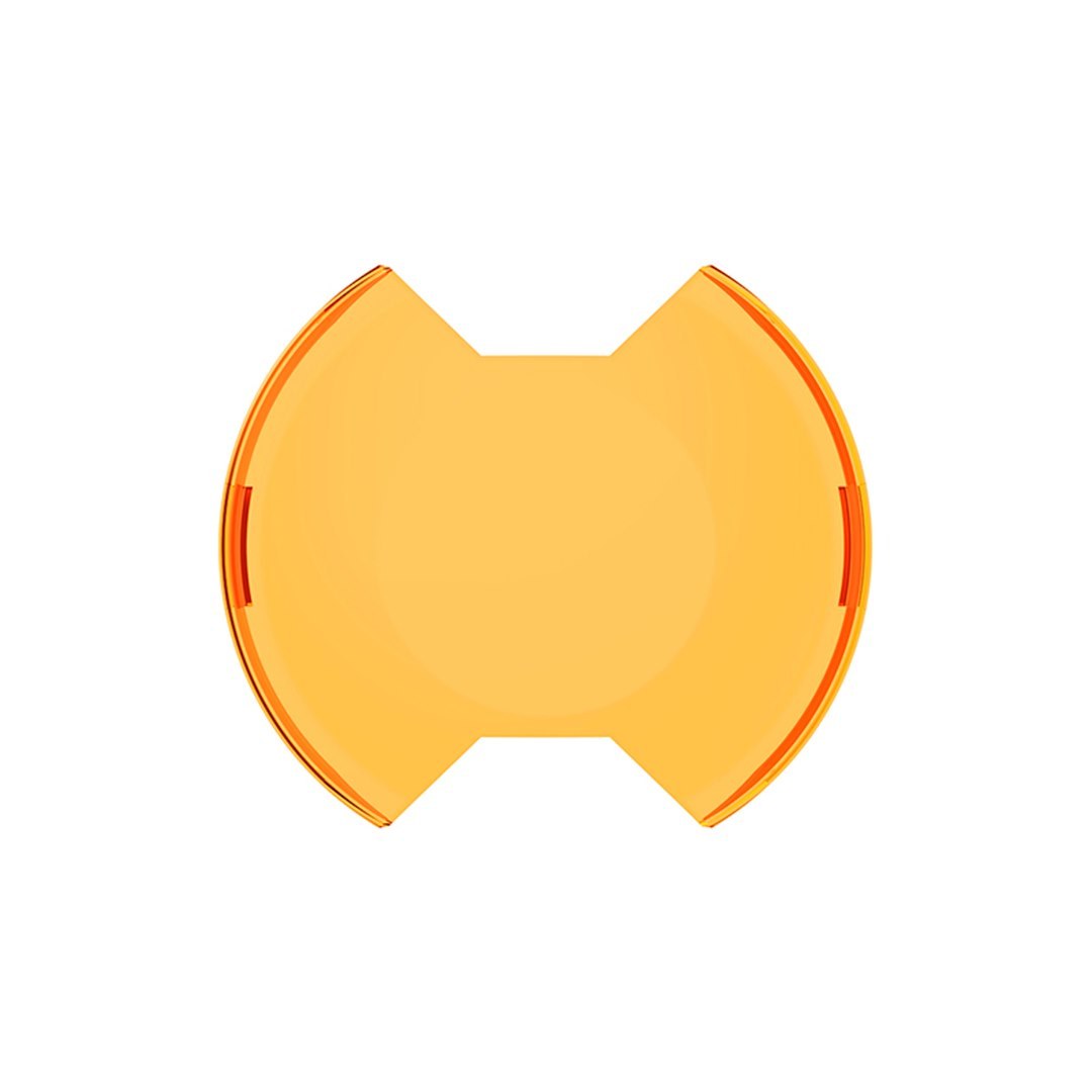 Kc Hilite Driving/ Fog Light Cover, Slimlite®, 6 Inch Round, For Kc Slimlite® LED Lights, Amber, Polycarbonate, No Logo, Single – 5104