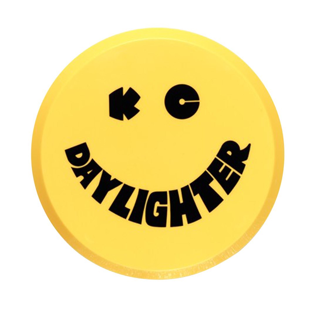 Kc Hilite Driving/ Fog Light Cover, 6 Inch Round, Yellow, Hard Plastic, Black Kc Daylighter Logo, Single – 5202