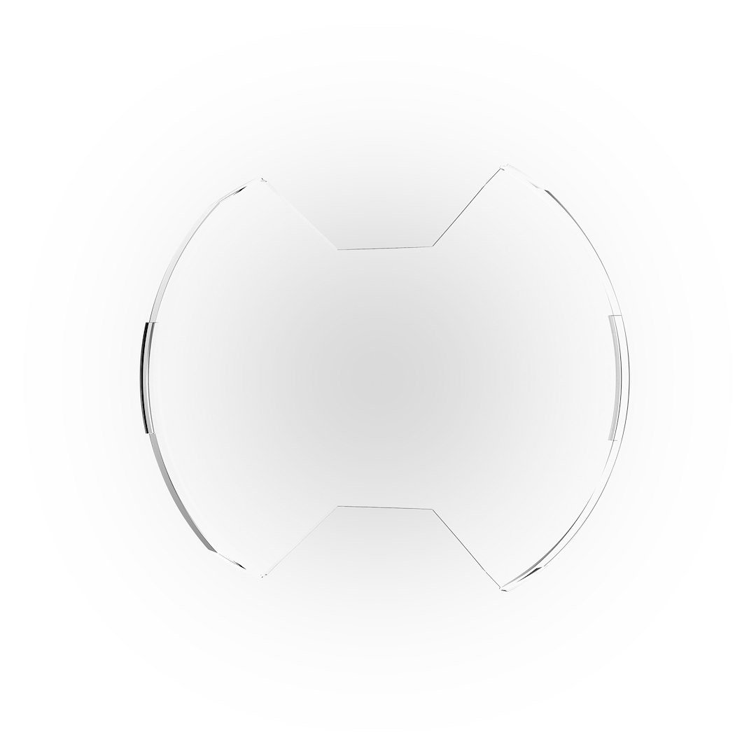 Kc Hilite Driving/ Fog Light Cover, Slimlite ®, 8 Inch Round, Clear, Polycarbonate, Without Logo, Single – 5207