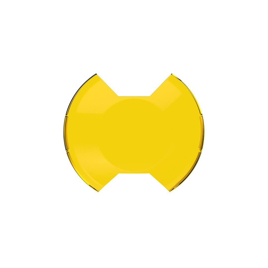 Kc Hilite Driving/ Fog Light Cover, Slimlite ®, 8 Inch Round, Yellow, Polycarbonate, Without Logo, Single – 5210