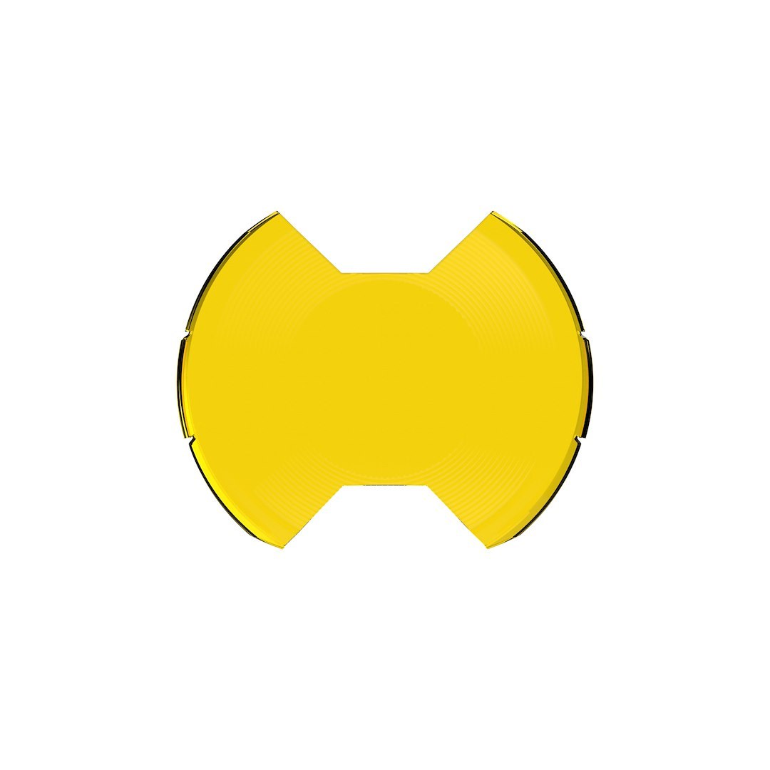 Kc Hilite Driving/ Fog Light Cover, Slimlite ®, 8 Inch Round, Yellow, Polycarbonate, Without Logo, Single – 5210