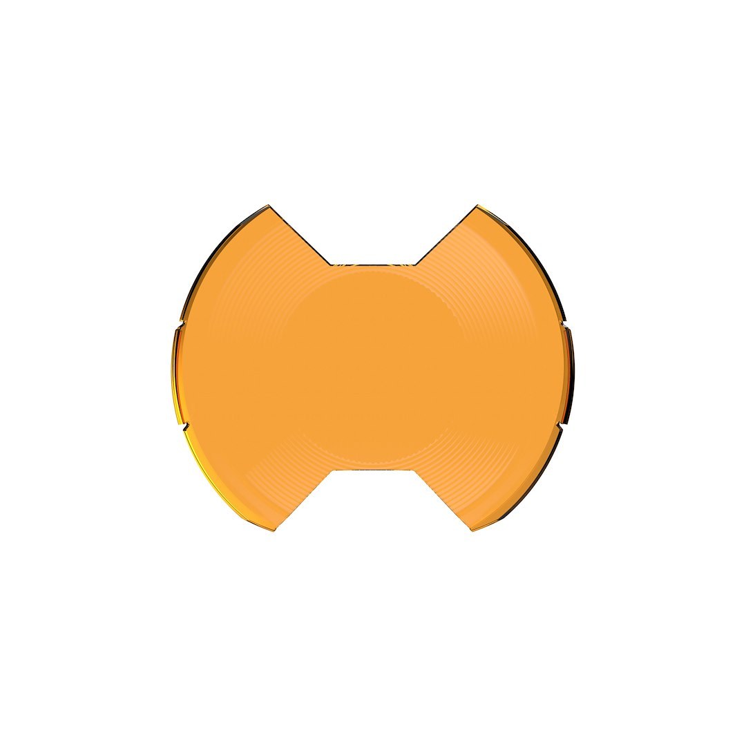 Kc Hilite Driving/ Fog Light Cover, Slimlite ®, 8 Inch Round, Amber, Polycarbonate, Without Logo, Single – 5211