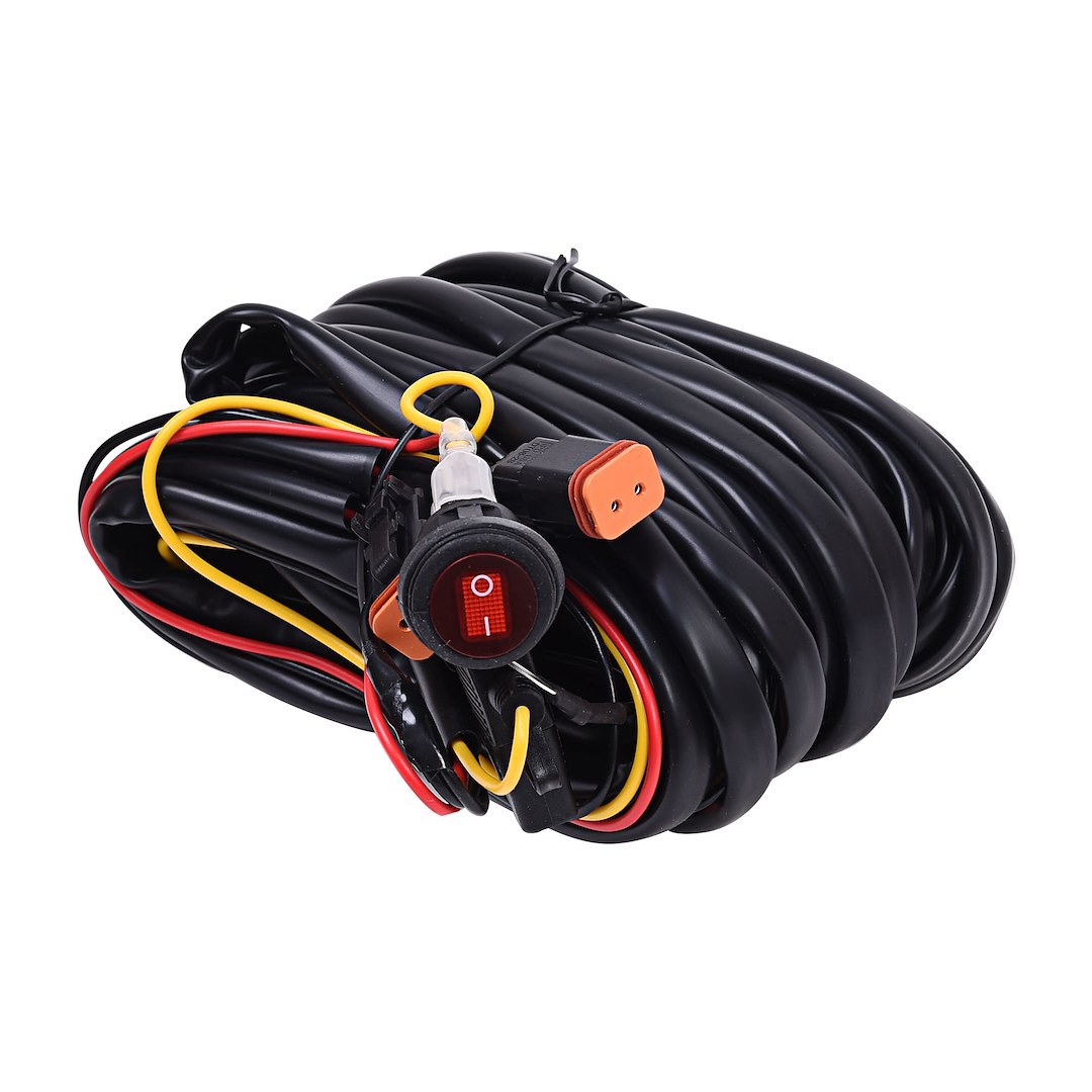Kc Hilite Driving/ Fog Light Wiring Harness, For Two 55 Watt Lights, With Waterproof Connectors/ Illuminated Rocker Switch/ Hardware – 6308