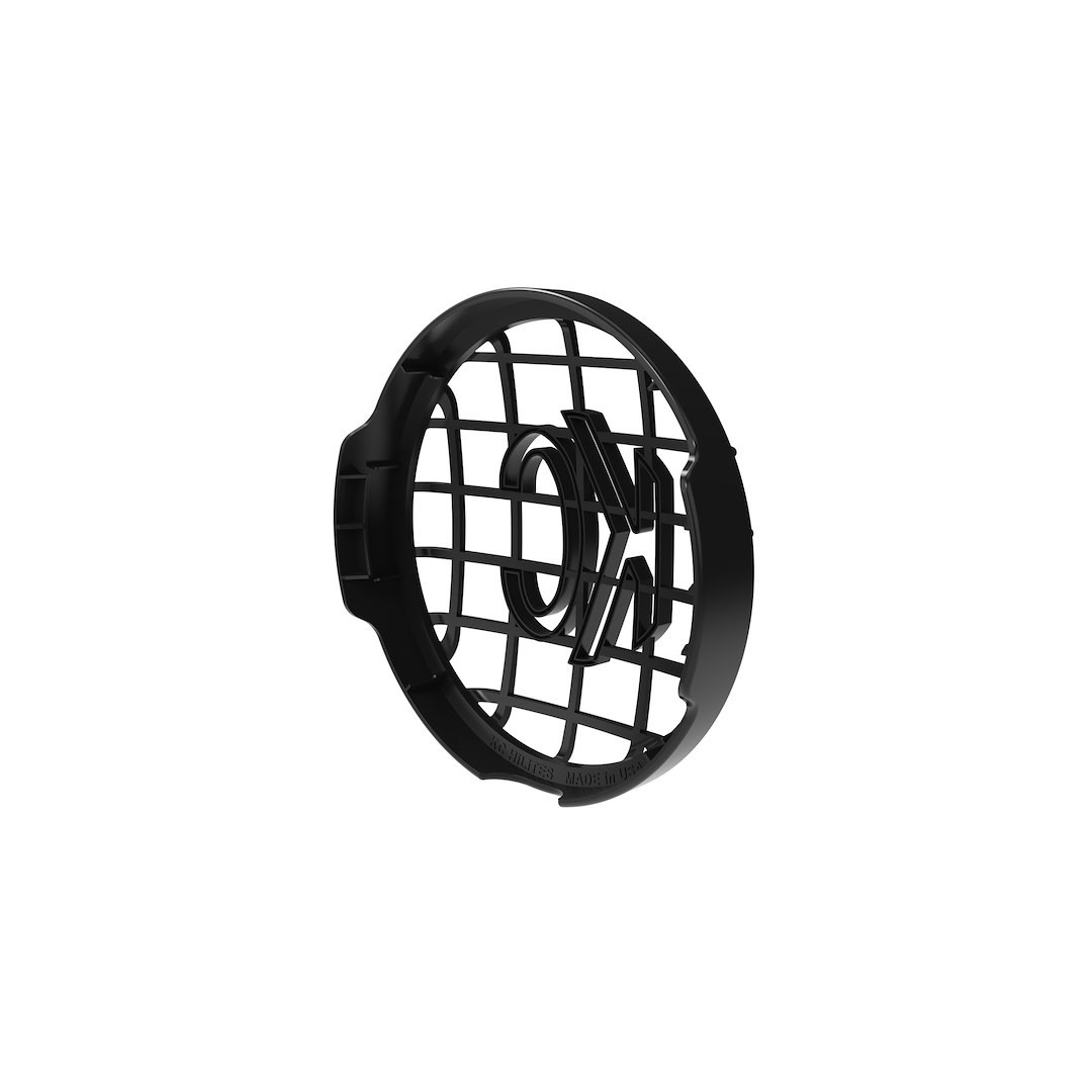 Kc Hilite Driving/ Fog Light Cover, Slimlite ®, 8 Inch Round, Black, Polycarbonate, White Kc Logo, Single – 7230