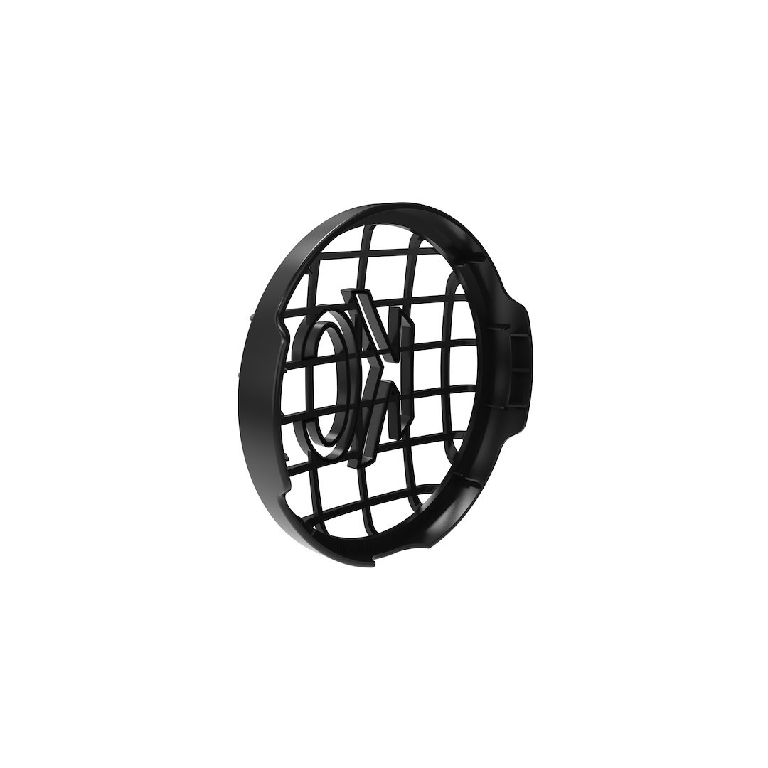 Kc Hilite Driving/ Fog Light Cover, Slimlite ®, 8 Inch Round, Black, Polycarbonate, White Kc Logo, Single – 7230