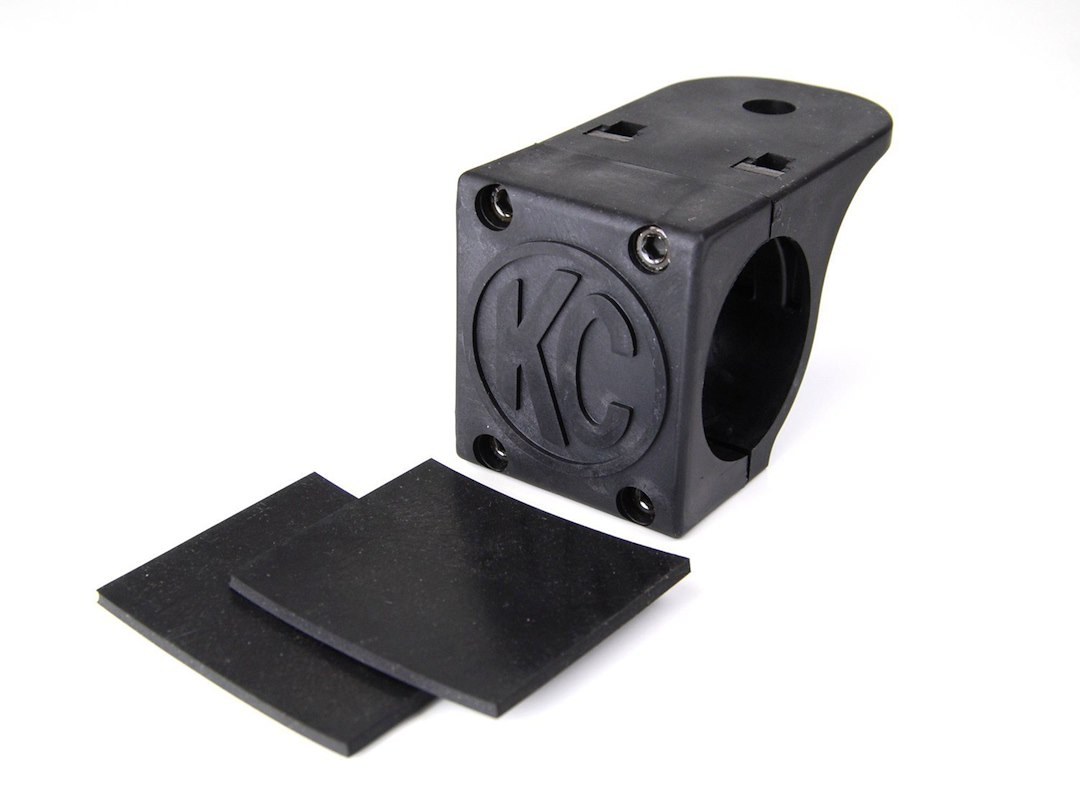 Kc Hilite Driving/ Fog Light Mounting Bracket, Clamp-On 1-3/4 to 2 Inch Tube, Mounts One Light, Black – 7307