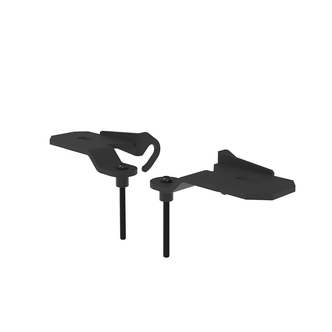 Kc Hilite Light Bar Mounting Kit, Pillar/ Ditch Mount, Powder Coated, Black, Steel – 7334
