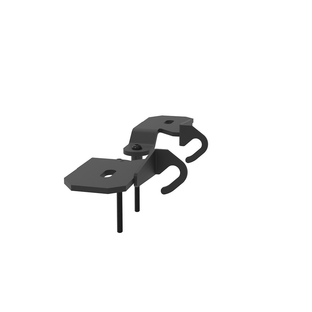 Kc Hilite Light Bar Mounting Kit, Pillar/ Ditch Mount, Powder Coated, Black, Steel – 7334