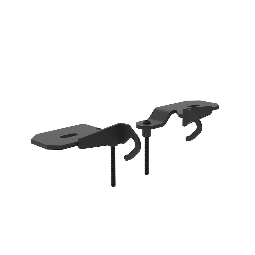 Kc Hilite Light Bar Mounting Kit, Pillar/ Ditch Mount, Powder Coated, Black, Steel – 7334