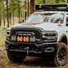 Kc Hilite Driving/ Fog Light Mounting Bar, Bumper Mount, Mounts Four 8 Inch Lights, Powder Coated, Black, Steel, Without Lights – 7348