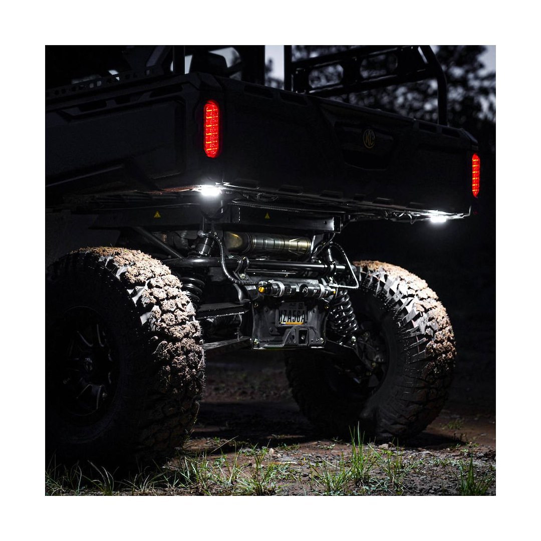 Kc Hilite Underbody Light Kit, Cyclone V2, Universal Underbody Mount, LED, White Bulb, Clear Lens, 5 Watts, Flood Beam, Set of 6 – 91040