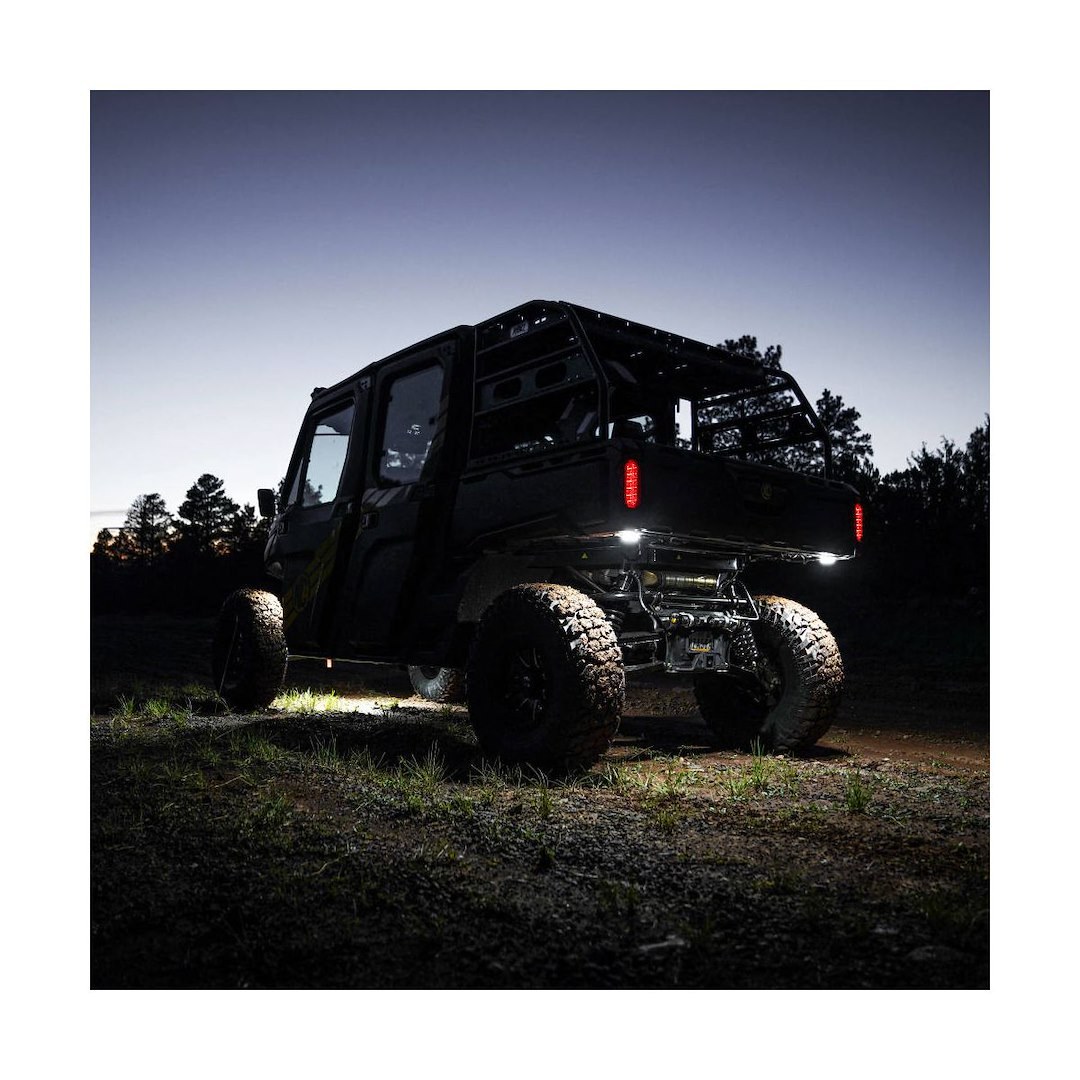 Kc Hilite Underbody Light Kit, Cyclone V2, Universal Underbody Mount, LED, White Bulb, Clear Lens, 5 Watts, Flood Beam, Set of 6 – 91040