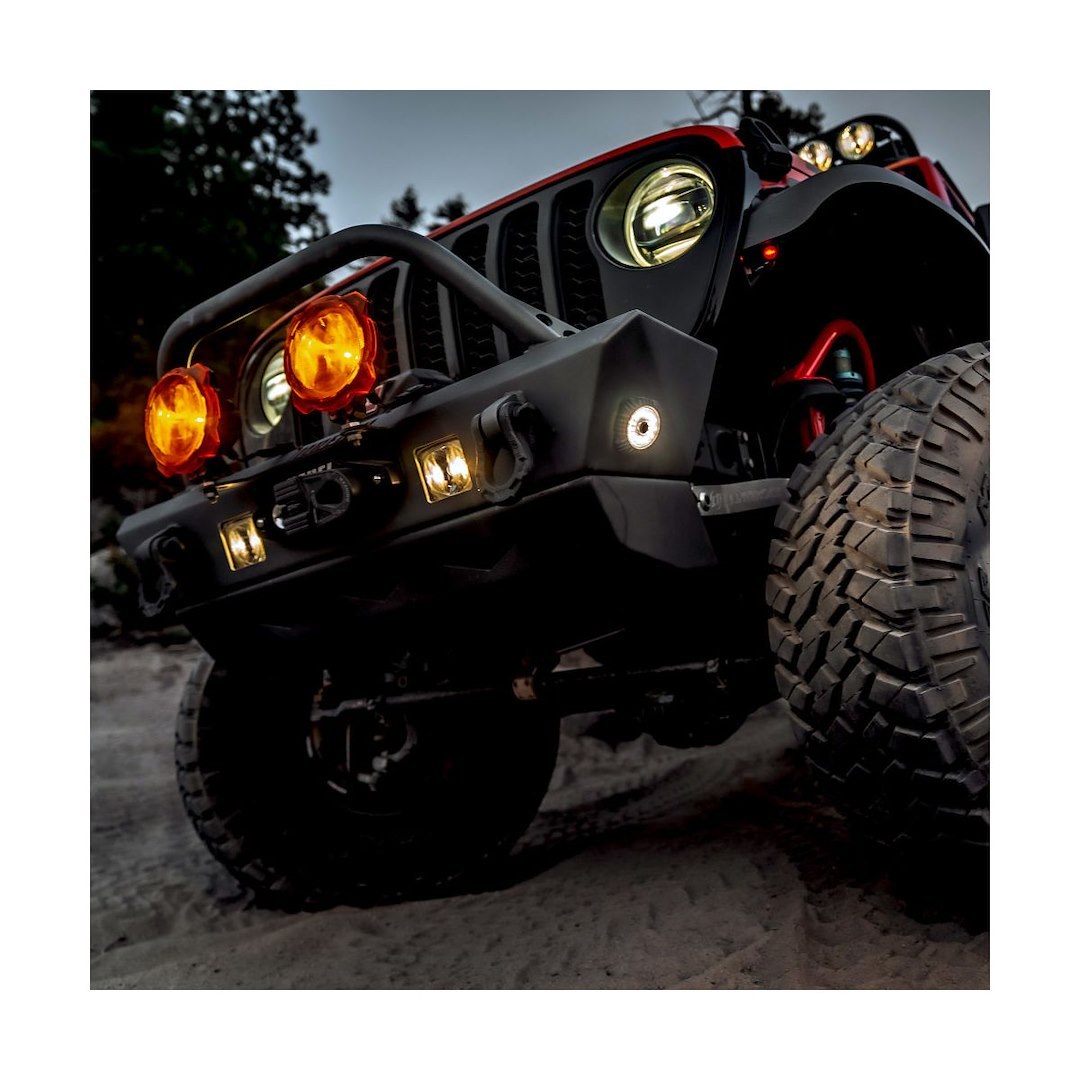 Kc Hilite Underbody Light Kit, Cyclone V2, Universal Underbody Mount, LED, White Bulb, Clear Lens, 5 Watts, Flood Beam, Set of 6 – 91040