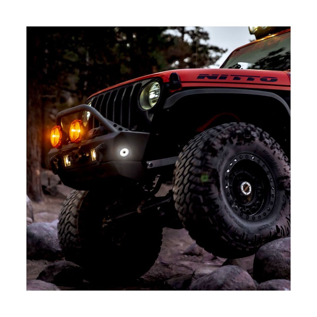 Kc Hilite Underbody Light Kit, Cyclone V2, Universal Underbody Mount, LED, White Bulb, Clear Lens, 5 Watts, Flood Beam, Set of 6 – 91040
