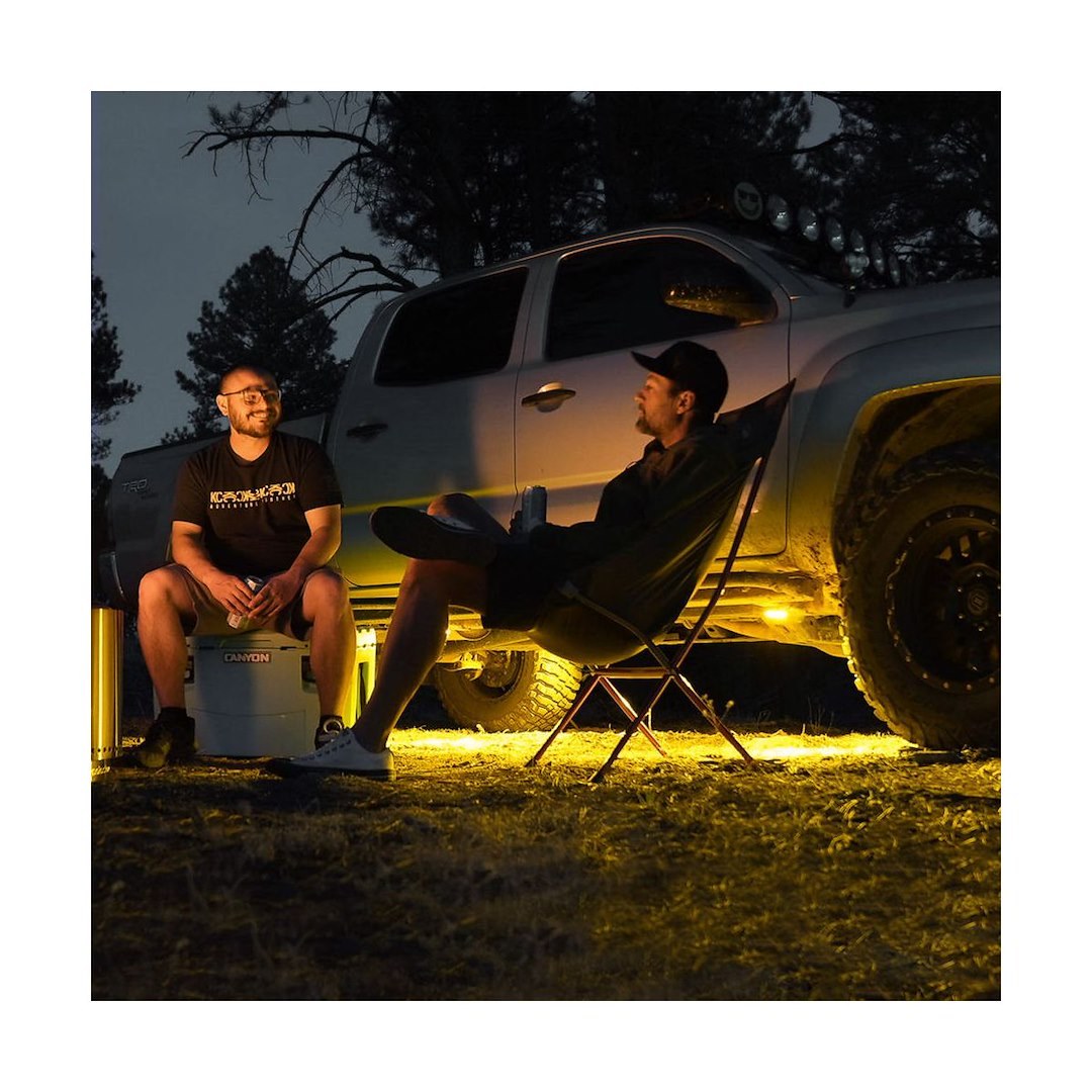 Kc Hilite Underbody Light Kit, Cyclone V2, Universal Underbody Mount, LED, Amber Bulb, Amber Lens, 5 Watts, Flood Beam, Set of 6 – 91041