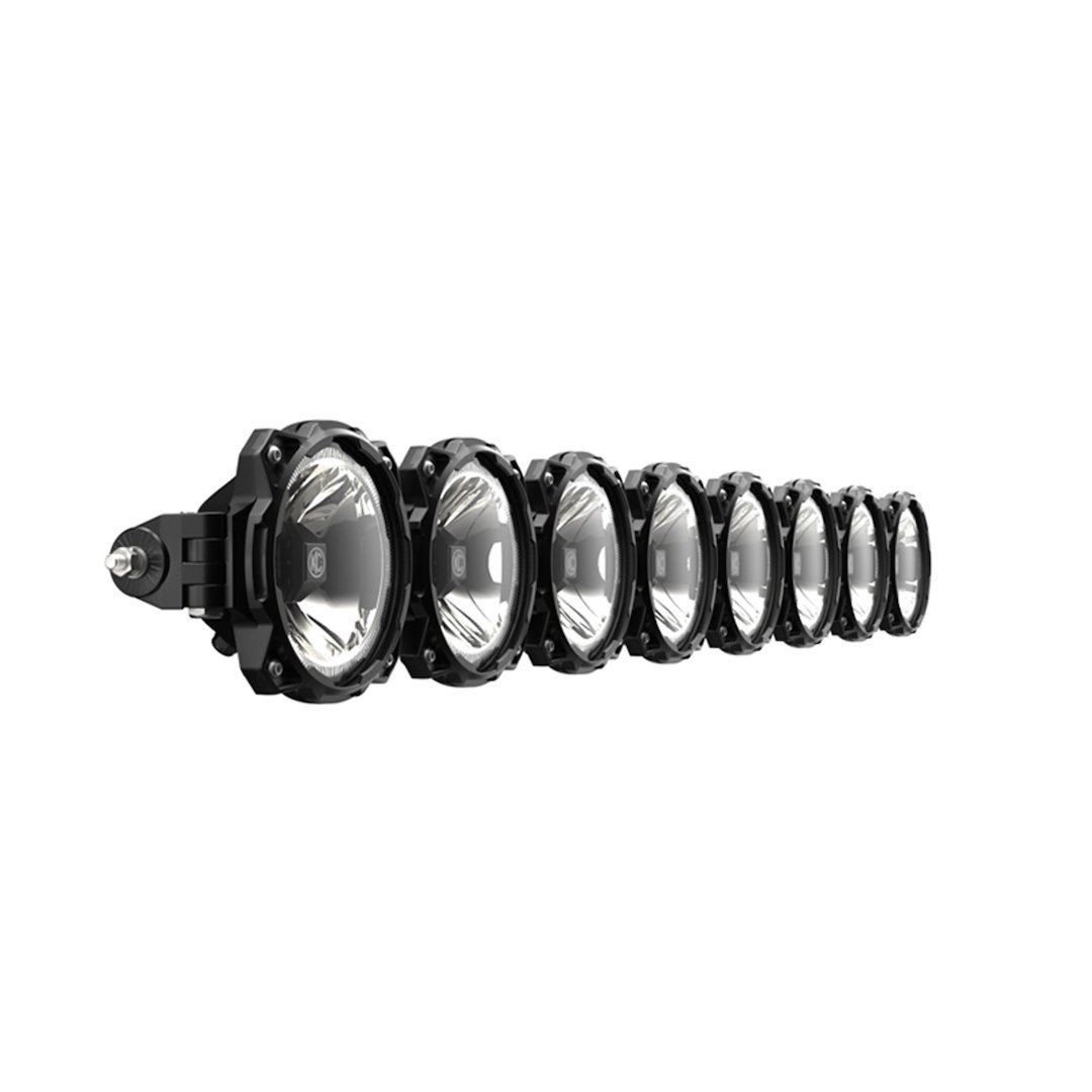 Kc Hilite Light Bar, Gravity, LED, 50 Inch Length, 8 LED, 160 Watt/ 13.04 Amp Draw Per Light, Driving/ Spot/ Wide Combo Beam – 91313