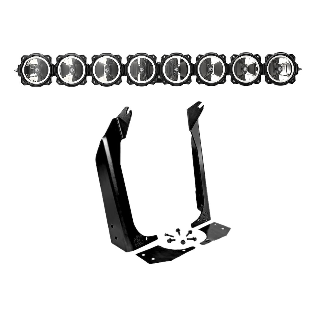 Kc Hilite Light Bar, Gravity ® PRO6, LED, 51 Inch Length, 8 White Bulb, 160 Watt/ 13.04 Amp Draw, Combo Beam, 19616 Raw Lumens, Clear Lens – 91337