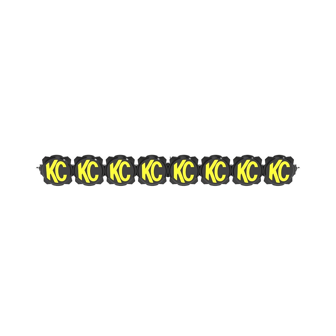 Kc Hilite Light Bar, Gravity ® Titan ™, LED Bulb, 50 Inch Length, Spot/ Wide-40 Combo Beam, Clear Lens, Amber Dust Light, Black Housing – 91418